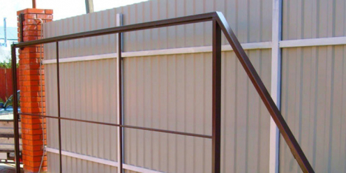 Комплект стандарт для откатных ворот с шиной 6 м + каркас 4000х2000 мм